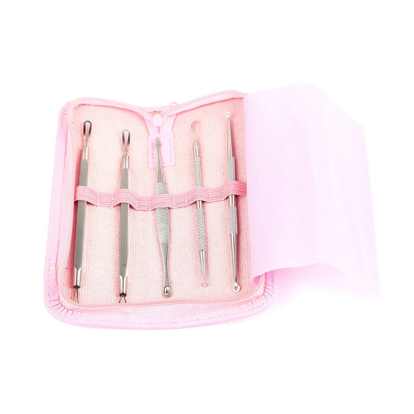 5 Pcs Blackhead Remover Kit Pimple Comedone Extractor Tool Set Stainless Steel