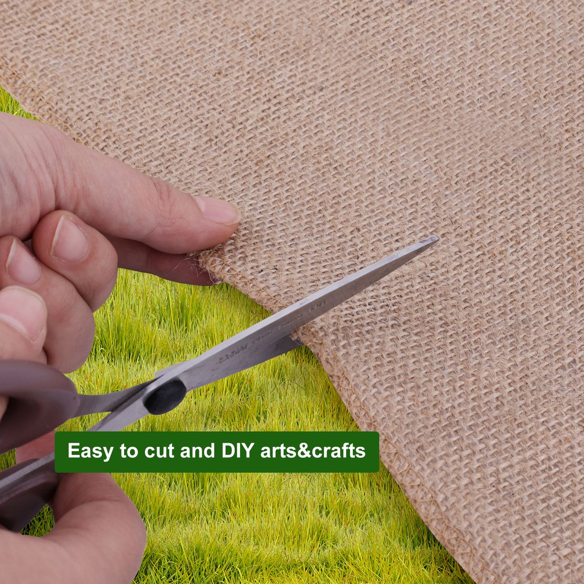 5.3ft*50ft Natural and eco-friendly, jute cloth roll, garden plant cover, soil-moisturizing and weed-control cloth, biodegradable and breathable mulch