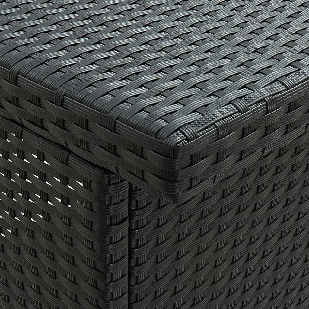 Bar Set Black, Cream White PE rattan, steel, polyester Compact
