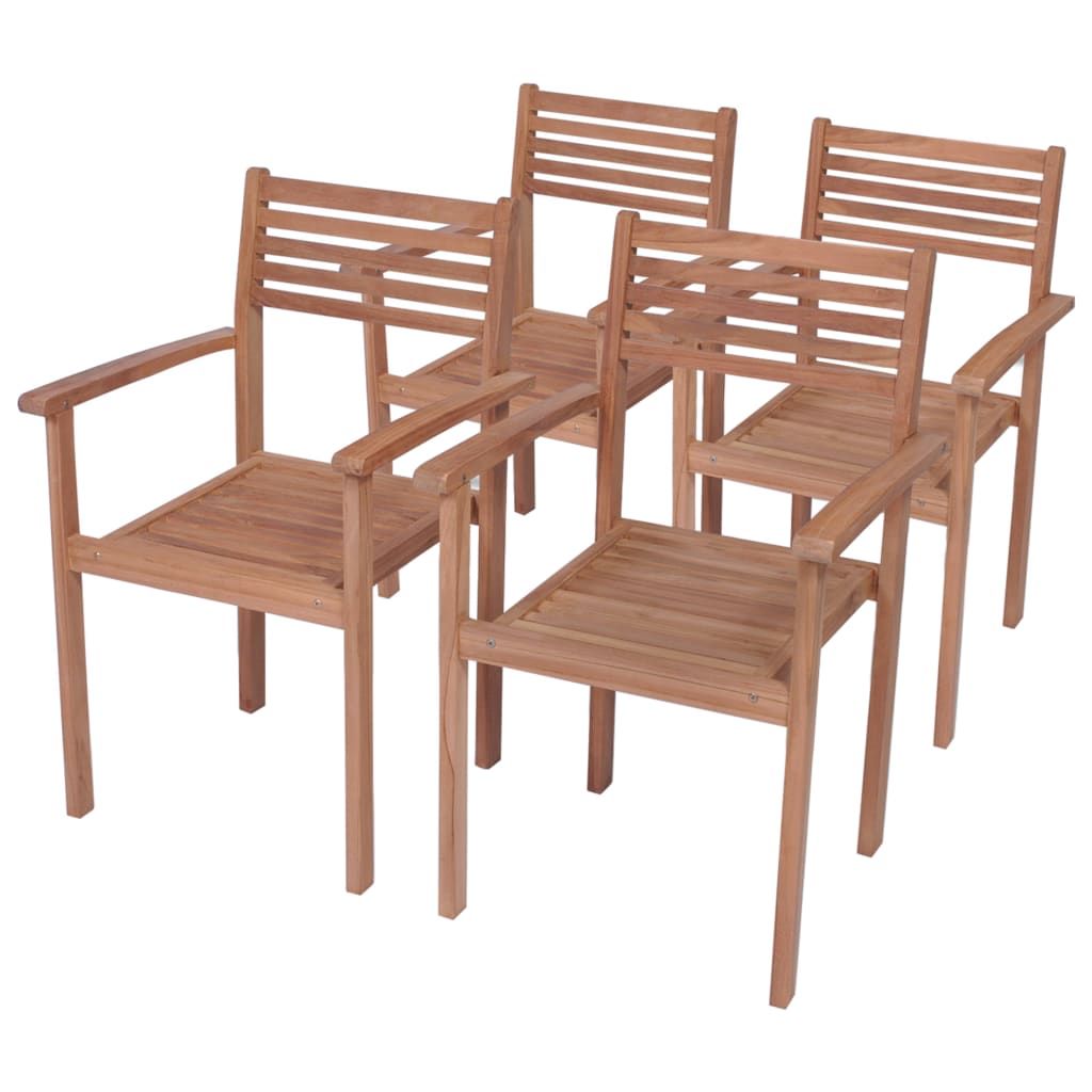 Garden Chair Set of 4 Cream White Cushions