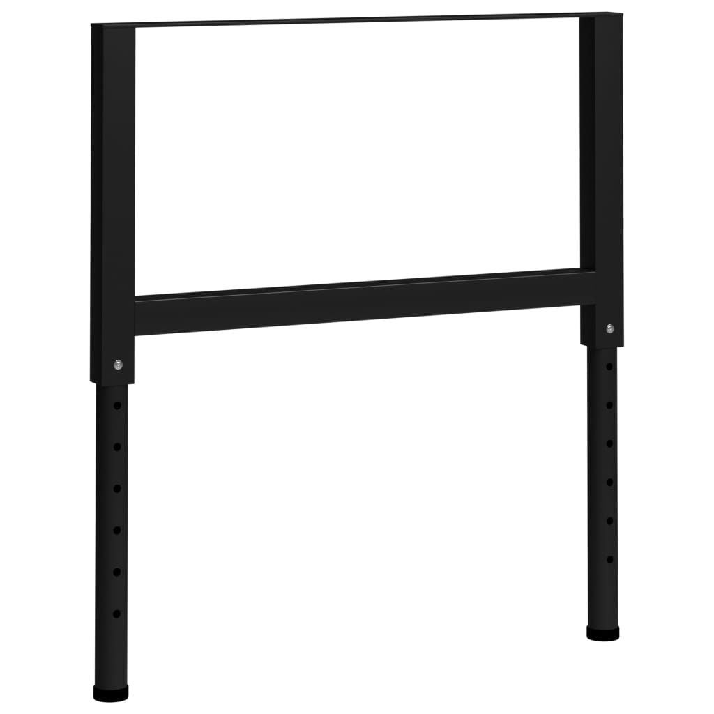 Metal Frame Set of 2 Black Powder-coated metal Adjustable