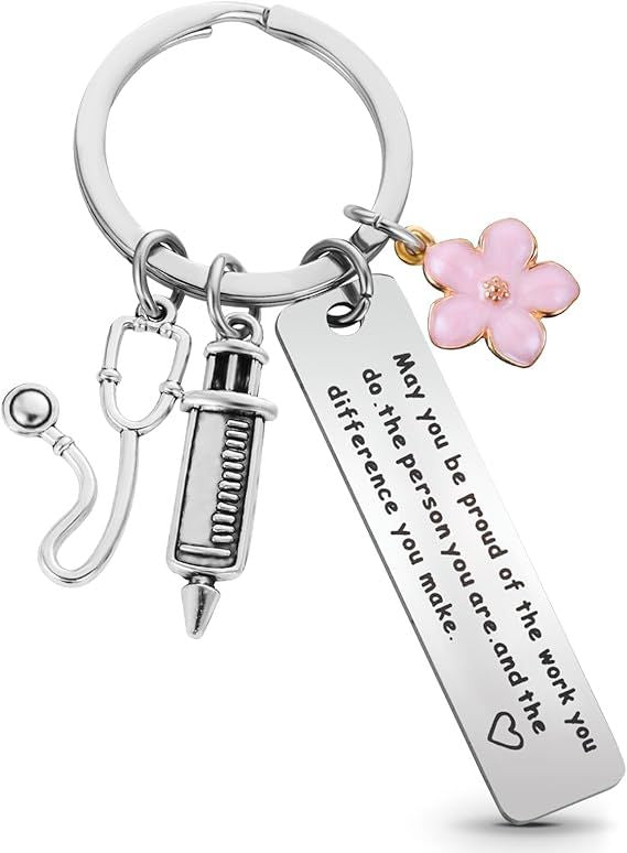 Nurse Gifts for Women Nurse Keychain, Nursing Gift for School Nurse Student Graduation Future Medical Practitioner Registered Nurses Appreciation Nurse Day Week Gifts Accessories