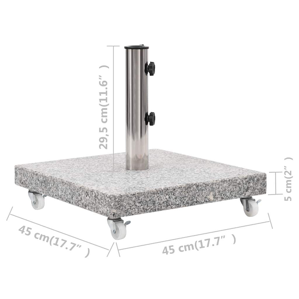 Parasol Base Granite 66.1 lb Square Gray