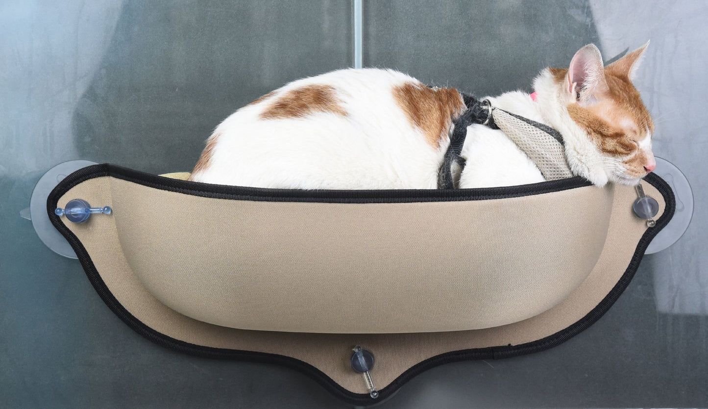 Pet Life 'Gravity-Lounge' Suction Cup Kitty Cat Lounger and Bed