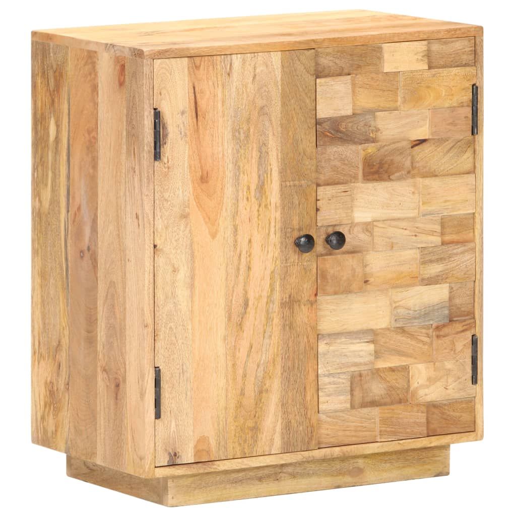 Sideboard Natural Timber Solid Mango Wood Sideboard Rectangular