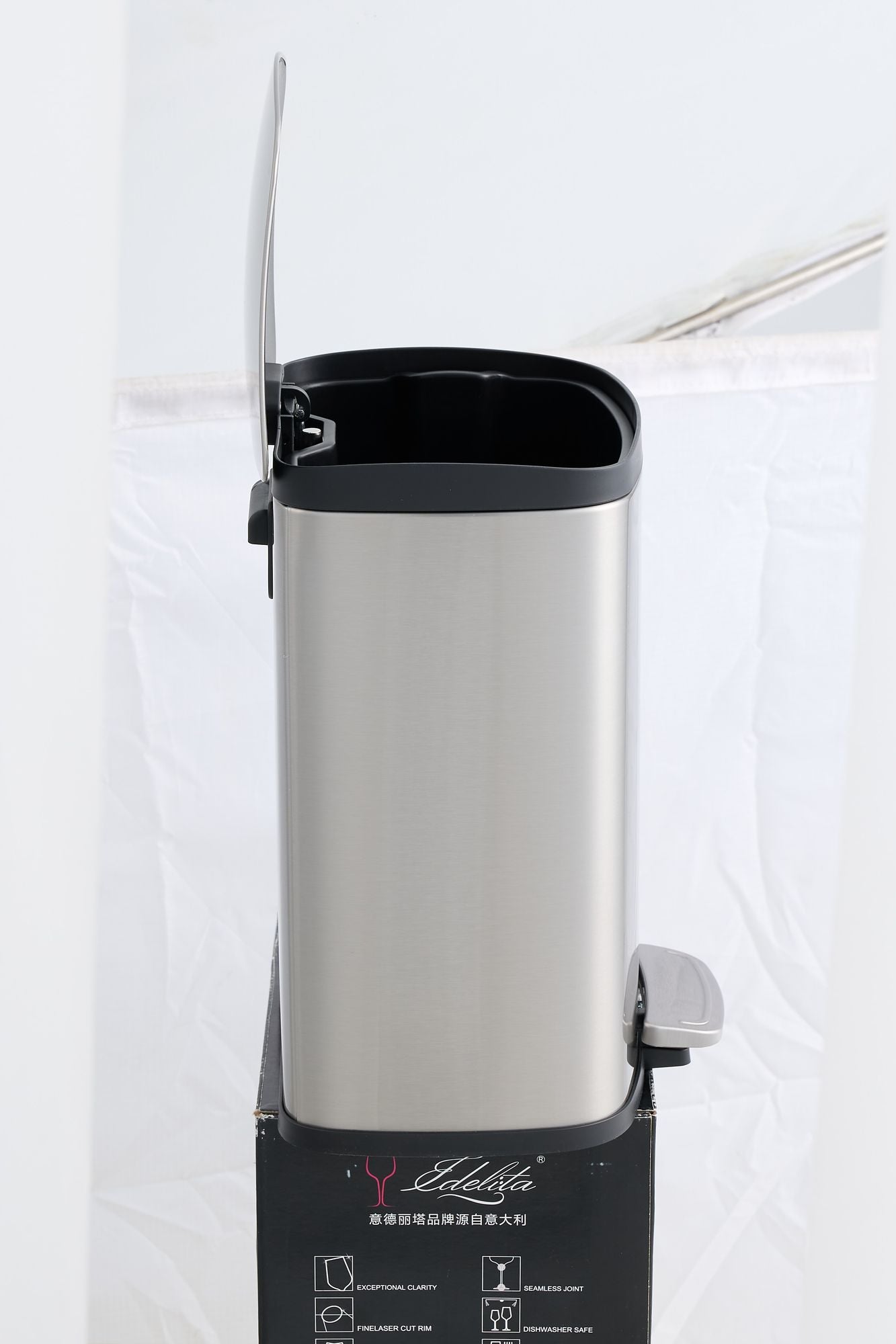 SSTC003-5L-S, Stainless Steel Kitchen Trash Can, 5L