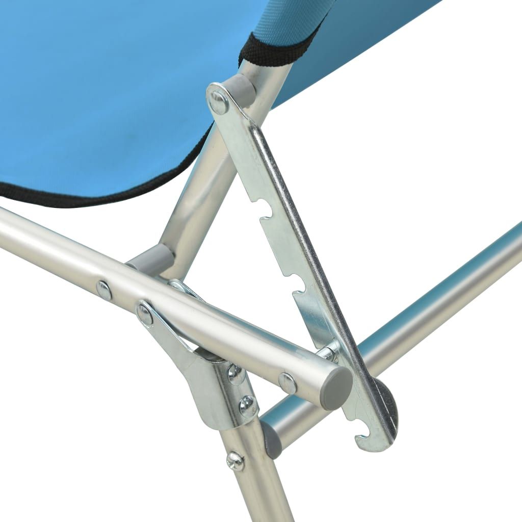 Sun Lounger Blue Aluminum frame, 600D polyester fabric Standard