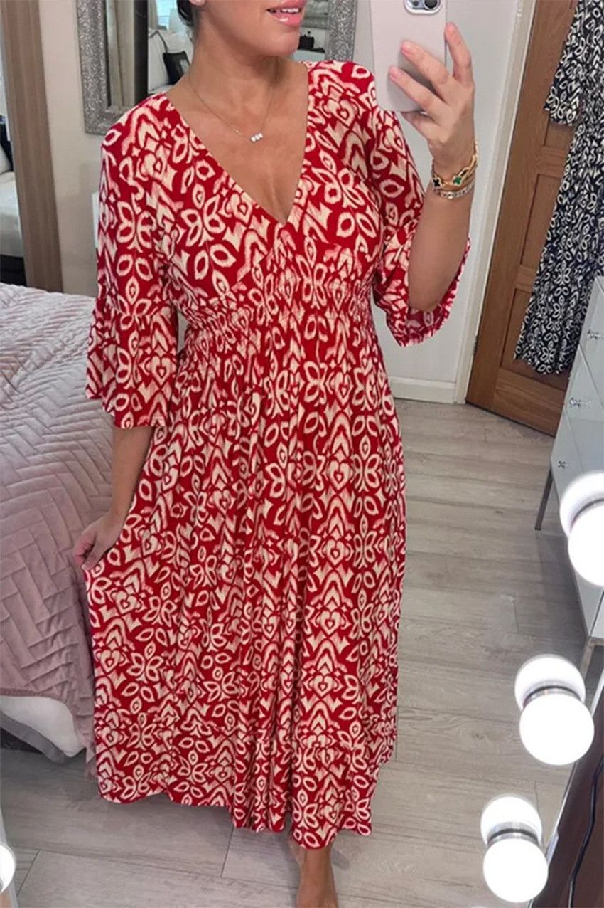Super Size Blossom Dress Beach Dress For Vacation 2025 New