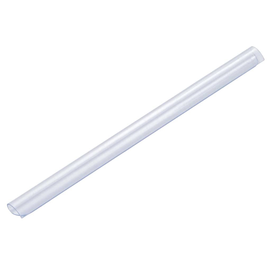 100 pcs Fence Strip Clips PVC Transparent