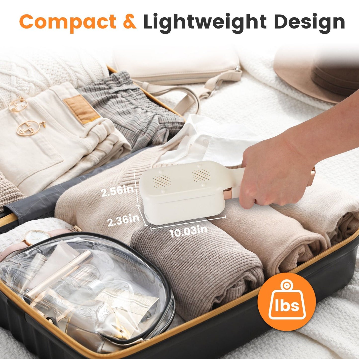 1000W 3-in-1 Handheld Travel Steamer - 180° Rotating Head for Flat Iron, Hanging & Clip Use, 20s Fast Preheat, Dry/Wet Ironing, 20OZ Leak-Proof Tank, Lightweight with Storage Bag, Graphene Ceramic Coa