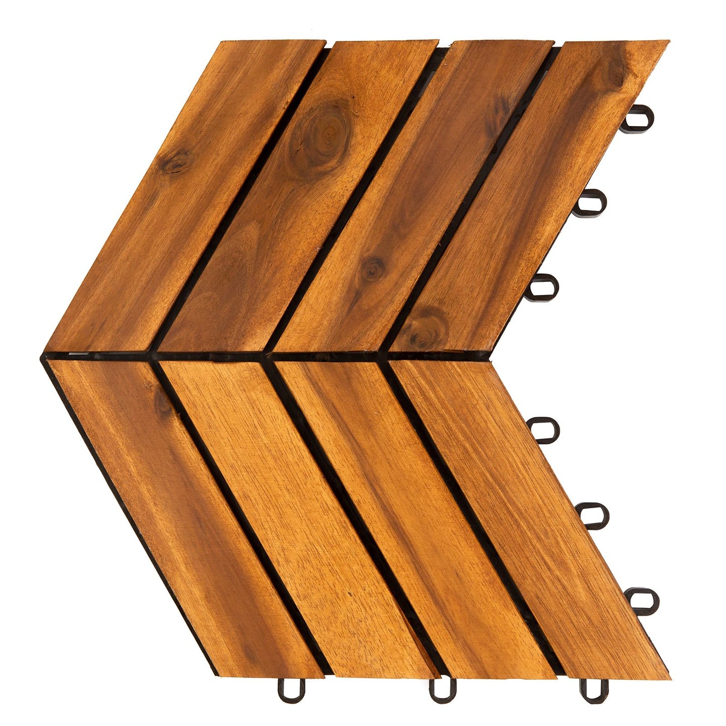 10PC 12inch*12inch  High-quality Acacia wood modular flooring, model 026, is easy to install and enhances your home's elegance and comfort.