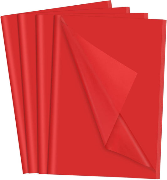 160 Sheets Red Tissue Paper for Gift Bags 20 X 14 Inches Gift Tissue Paper Bulk for Crafts Christmas Wedding Party Birthday Graduation Decorations