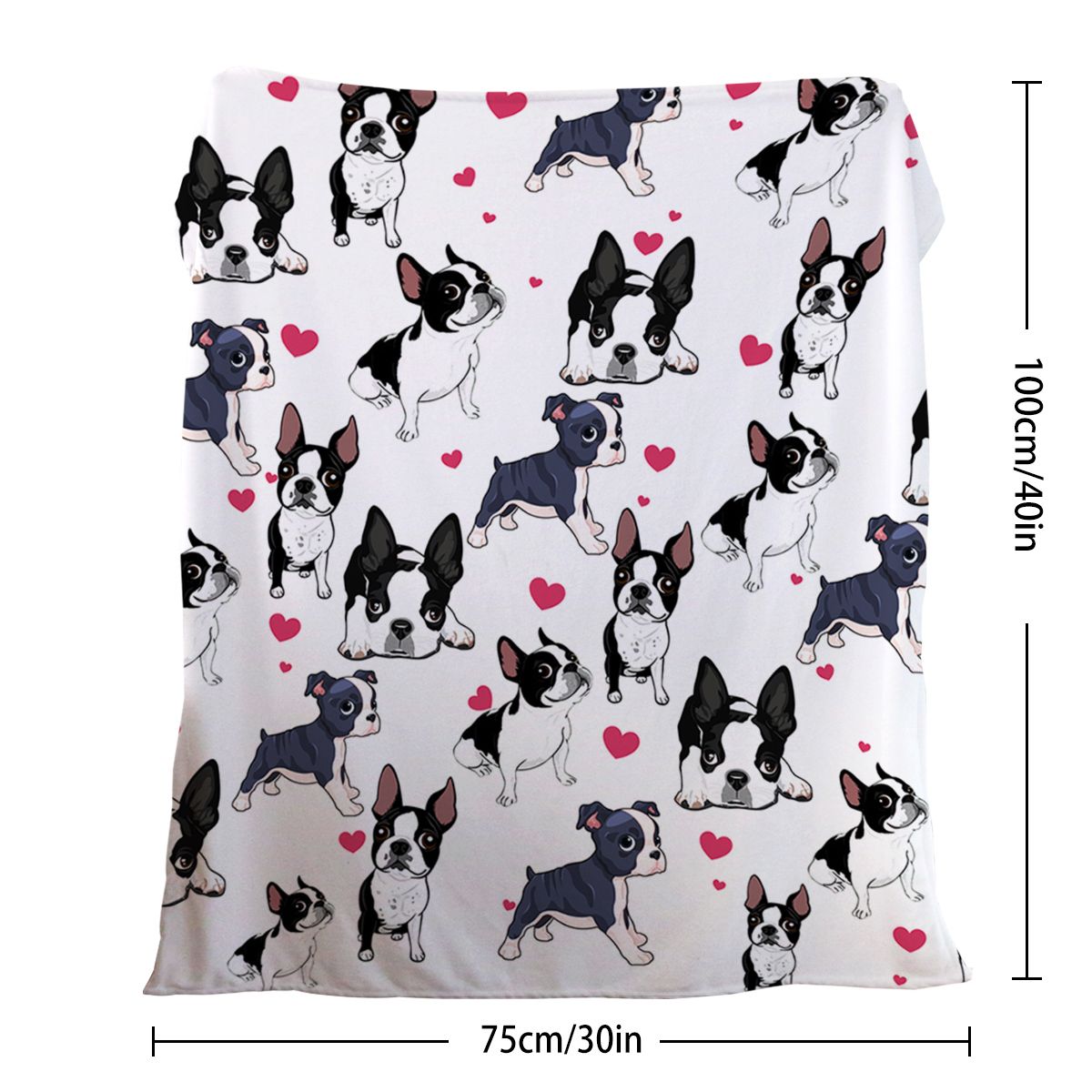 1pc Cute dog Printed Flannel Blanket - Soft, Warm, And Lightweight Throw For Couch, Sofa, Office, Bed, Camping, And Travel - Multi-Purpose Gift For All Seasons With Versatile Design