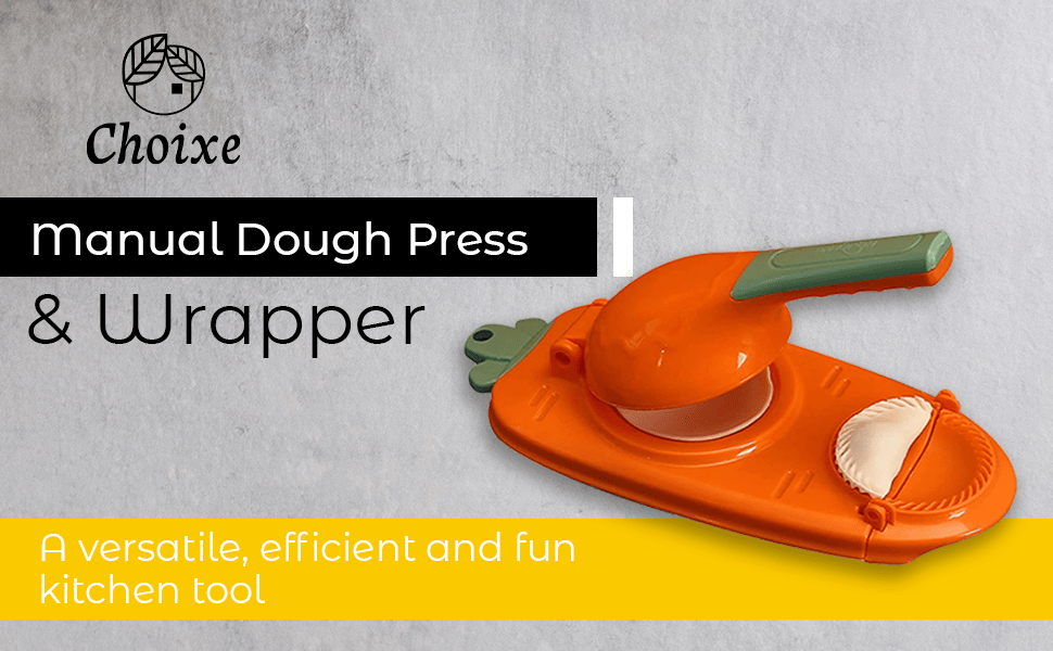 2-in-1 Manual Dough Press and Dumpling Maker - Premium Empanada, Pastry, Pierogi, and Ravioli Press Mold, Easy Kitchen Baking Tool for Fast Handmade Pocket Pies and Turnovers