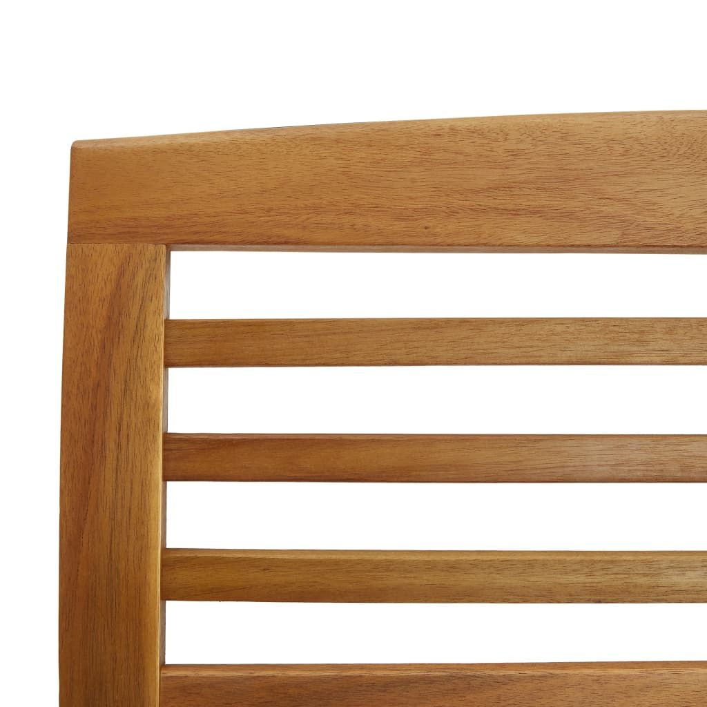 2 Piece Patio Lounge Set Solid Acacia Wood