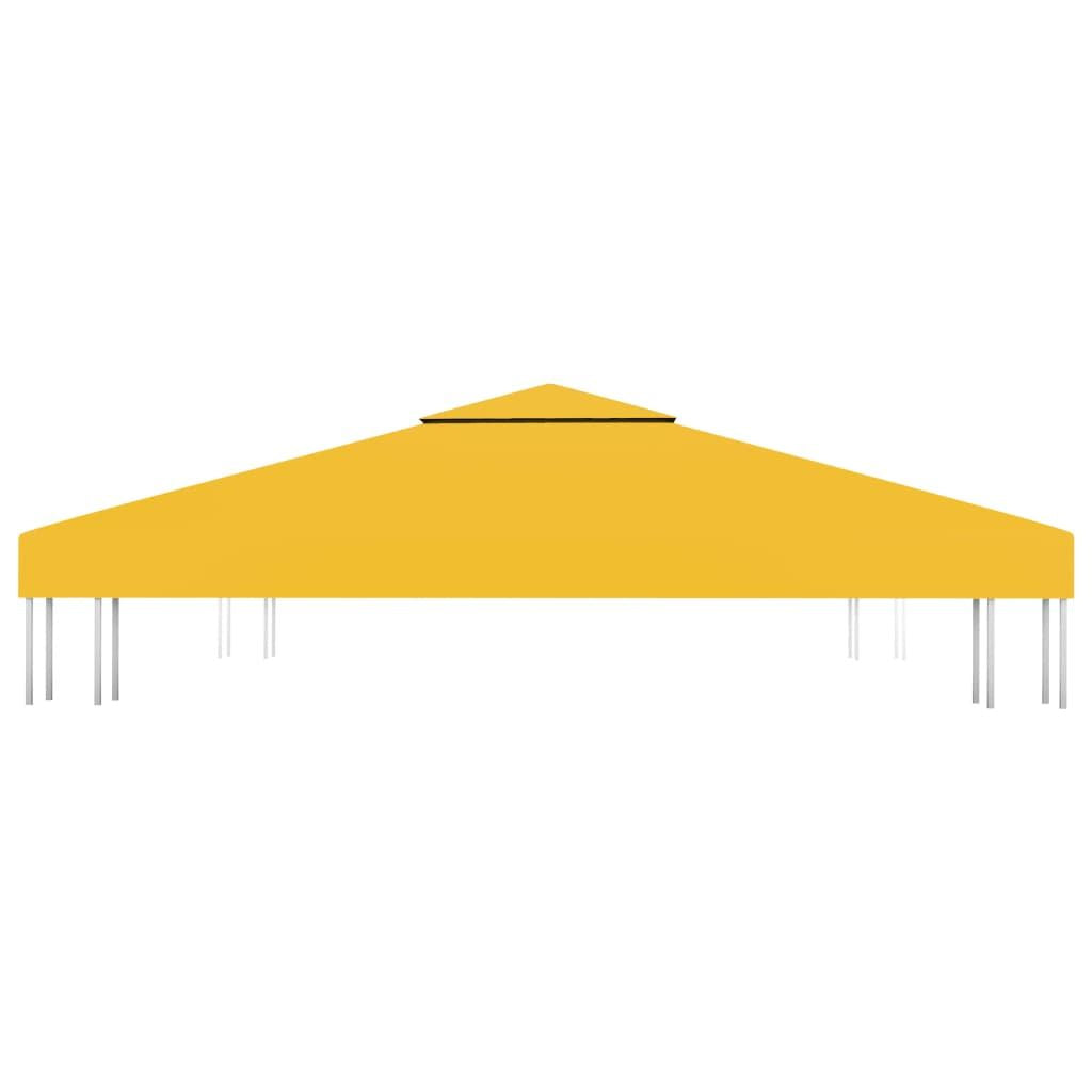 2-Tier Gazebo Top Cover 1 oz/ft² 9.8'x9.8' Yellow
