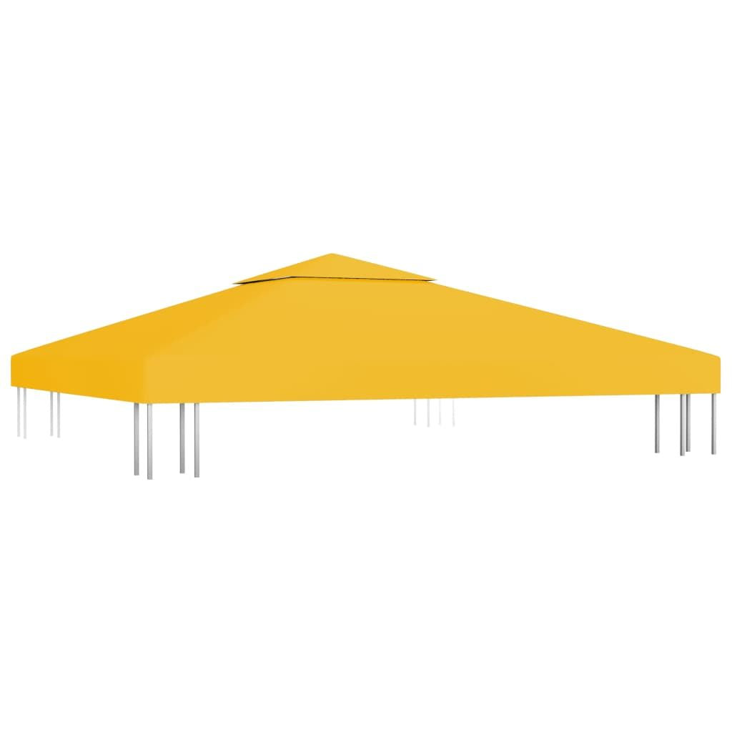 2-Tier Gazebo Top Cover 1 oz/ft² 9.8'x9.8' Yellow