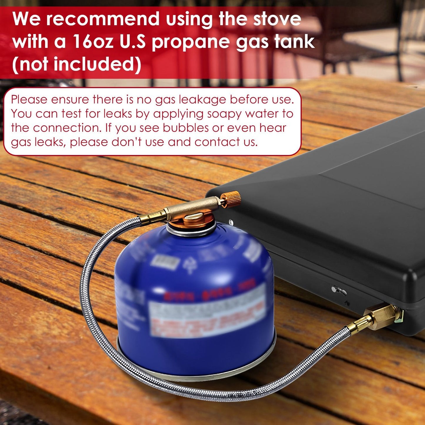 3-Burner Propane Camping Stove 20000 BTUs, Portable Camp Stove with 3 Adjustable Burners and Push-Button Instant Ignition, Portable Camping Grill, Built-in Carrying Handle