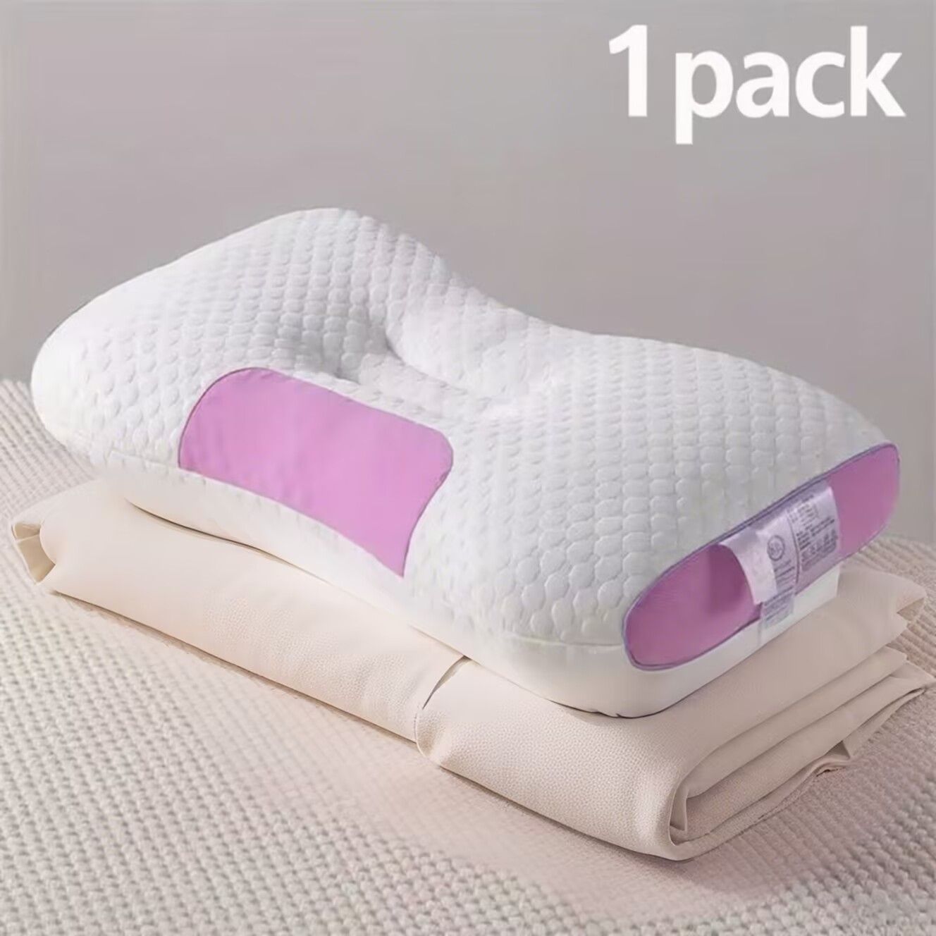 3D Knitted Cotton Massage Pillow(1pack)