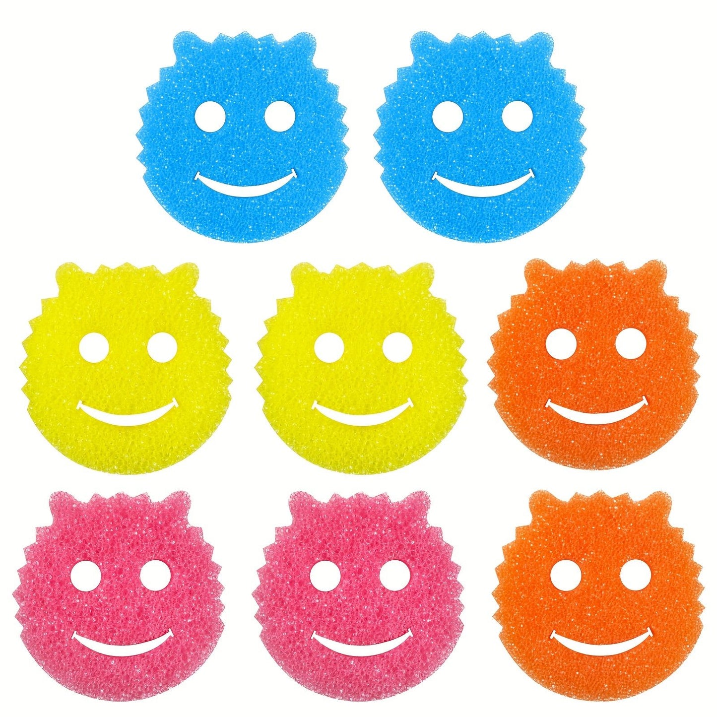 4/ 8 Pcs, Dishwashing Sponge Set, Various Color Packaging (Non-Scratch Multi-Purpose Dishwashing Sponge Made of Polymer Foam - Stain And Odor Resistant Kitchen Sponge for Cleaning.