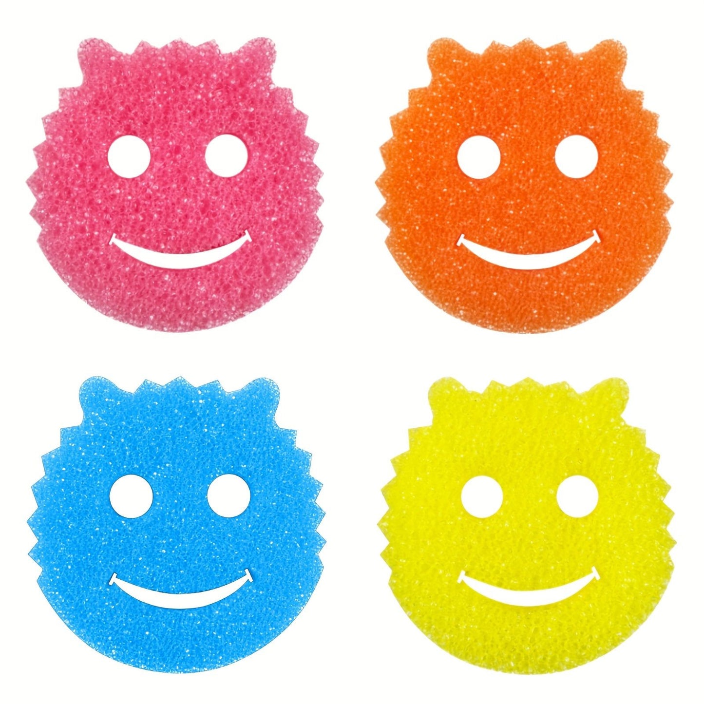 4/ 8 Pcs, Dishwashing Sponge Set, Various Color Packaging (Non-Scratch Multi-Purpose Dishwashing Sponge Made of Polymer Foam - Stain And Odor Resistant Kitchen Sponge for Cleaning.