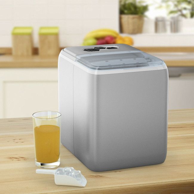 44 lbs Portable Countertop Ice Maker Machine with Scoop