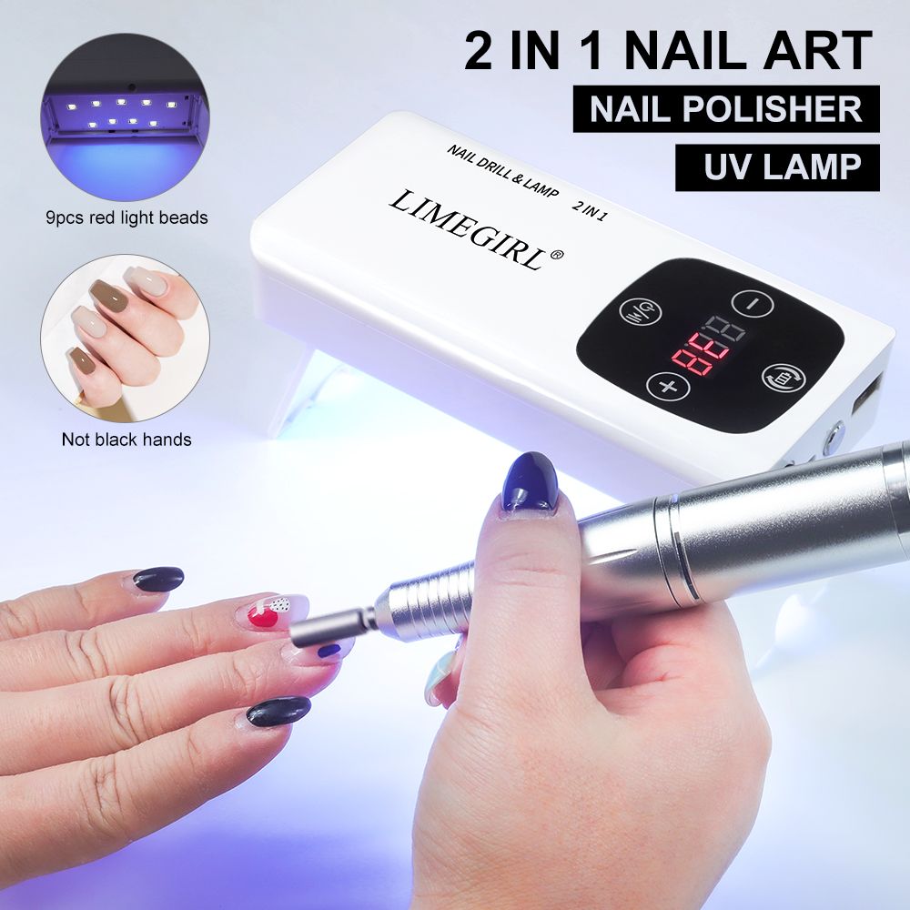 45000RPM Portable Cordless Electric Nail Drill Machine Carrying Drill Bit Professional Nail Grinding Polishing Dead Skin Removal Nail Machine Set For Home Nail Salon Acrylic Nail Drill Machine