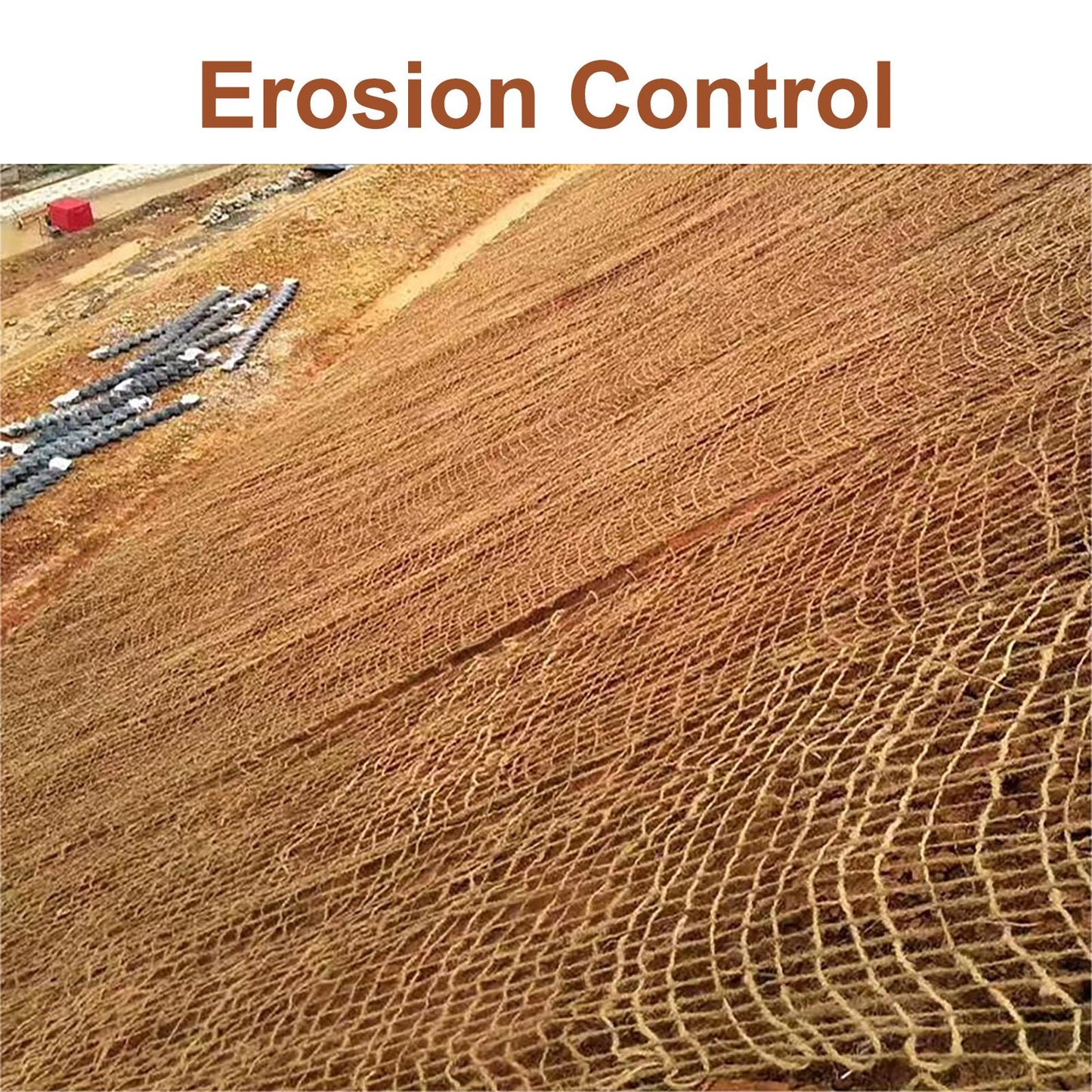 4ft*30ft Natural, eco-friendly jute netting is a must-have for soil protection and landscaping, offering easy mulching, water conservation, and wind resistance.