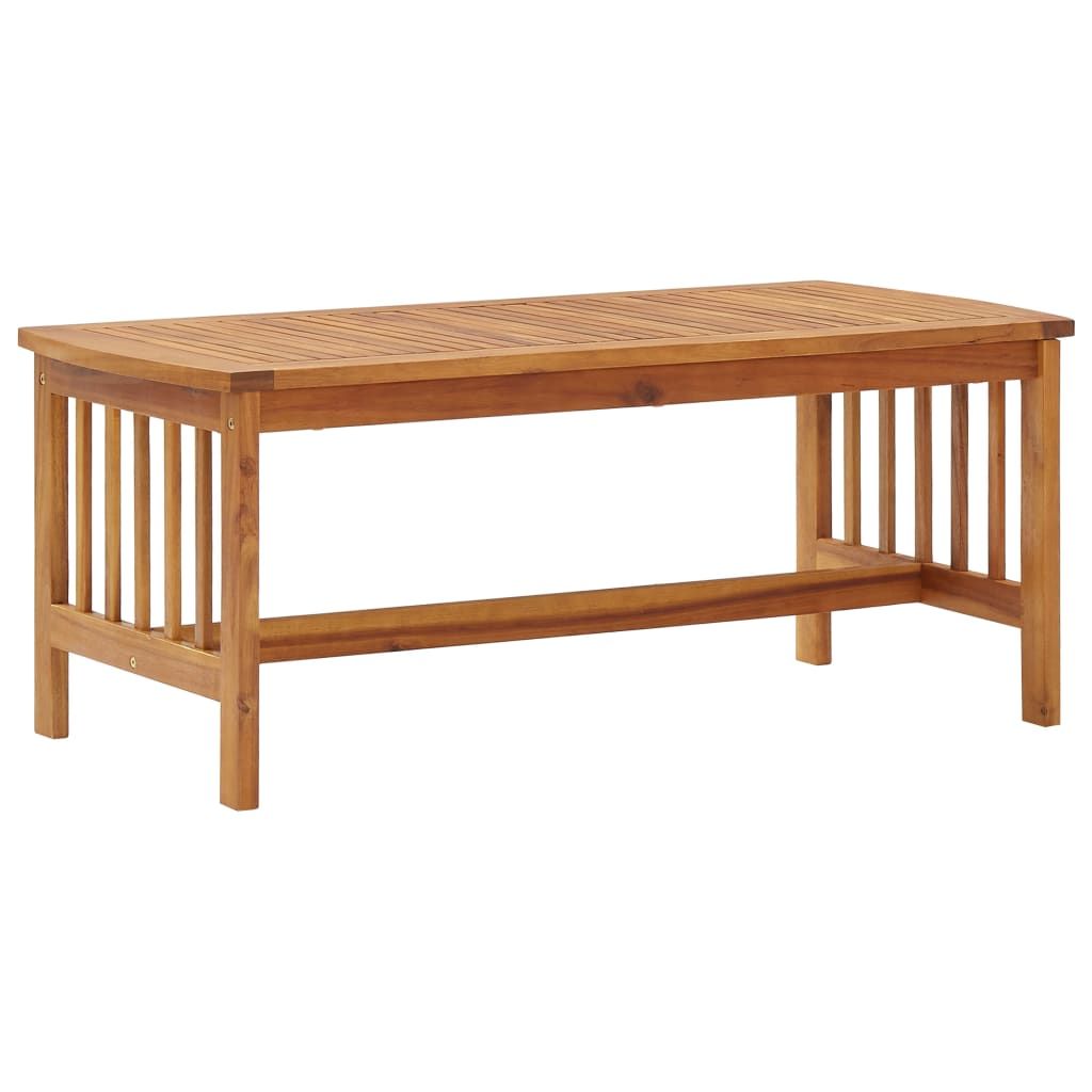 5 Piece Patio Lounge Set Solid Acacia Wood
