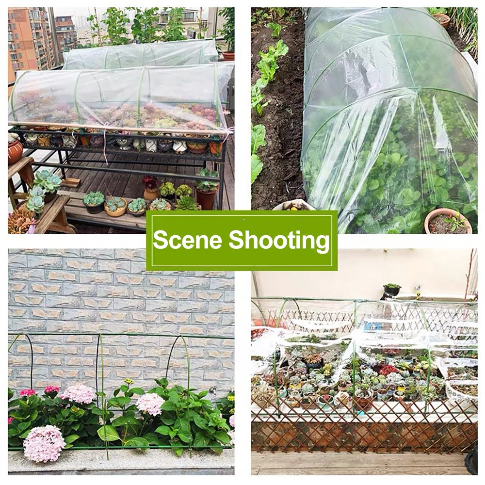 6PC 5ft*0.31inch Small greenhouse plastic elbows, garden arch support accessories, greenhouse arch pole connecting pipes, support fixtures