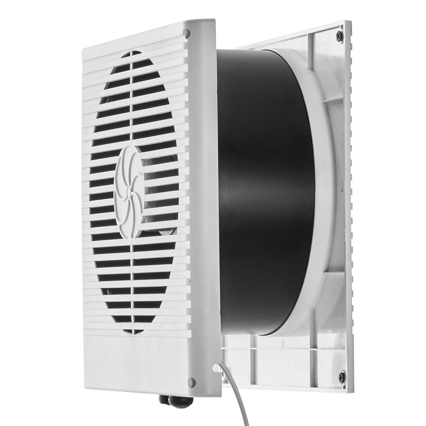 7.5-Inch Room to Room Fan, Through Wall Fan with AC Motor & Bi-directional Adjustable Wind, 180 CFM Ventilation Quiet Exhaust Vent for Kitchen, Living & Laundry Room, Workshop