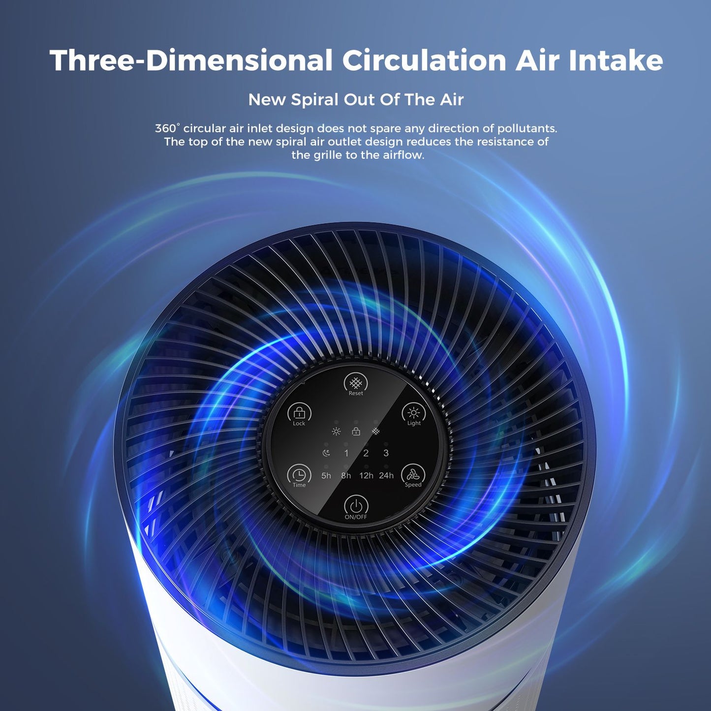 Air Purifiers for Home Large Room Coverage Up to 1095 Sq.Ft Air Cleaner Impressive Filtration Remove Dust, Pet Dander for Office, Bedroom, White