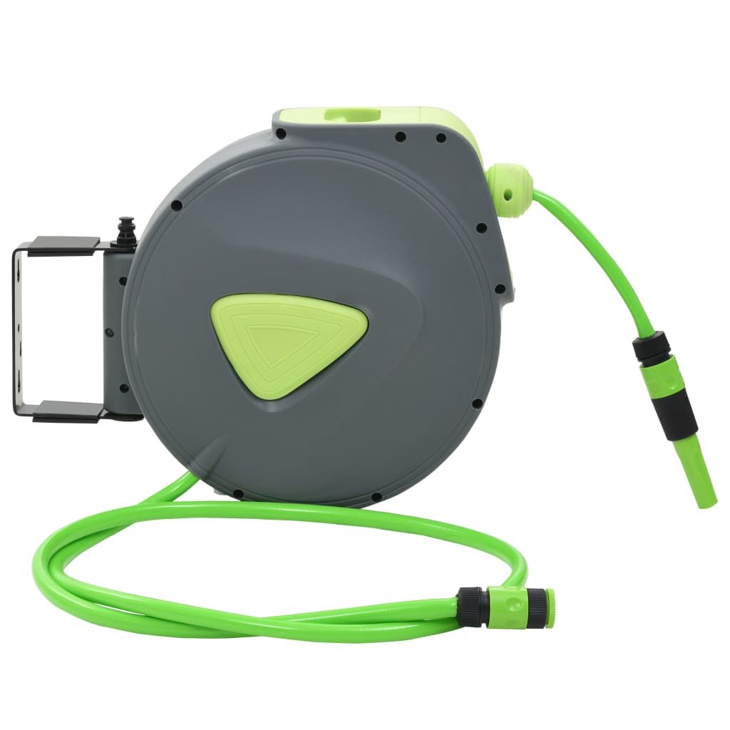 Automatic Retractable Water Hose Reel Wall Mounted 65.6'+6.6'