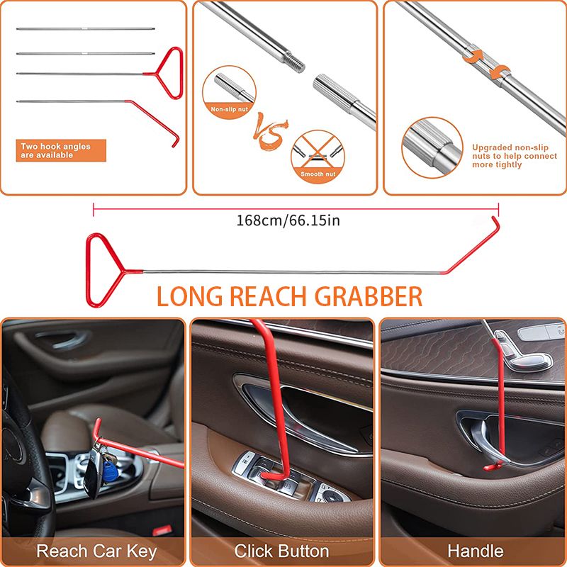 Automotive Tool Set 34-piece professional automotive kit with stainless steel long distance fasteners seamless wedge air wedge pump automotive trim removal tool SpeedX.UNIUNI.Amazon.USPS