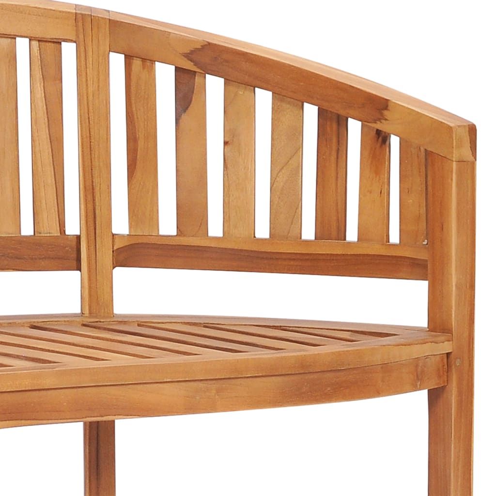 Banana Bench 59.4" Solid Teak Wood
