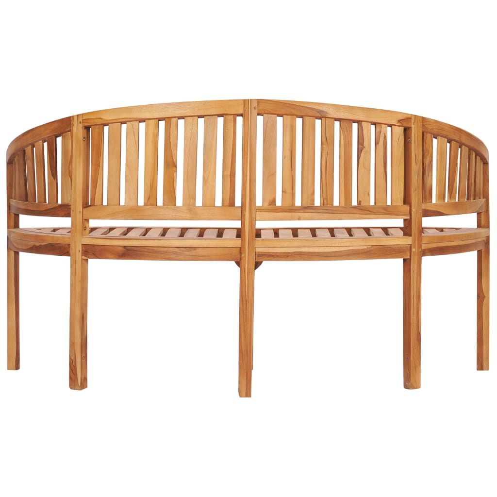 Banana Bench 59.4" Solid Teak Wood