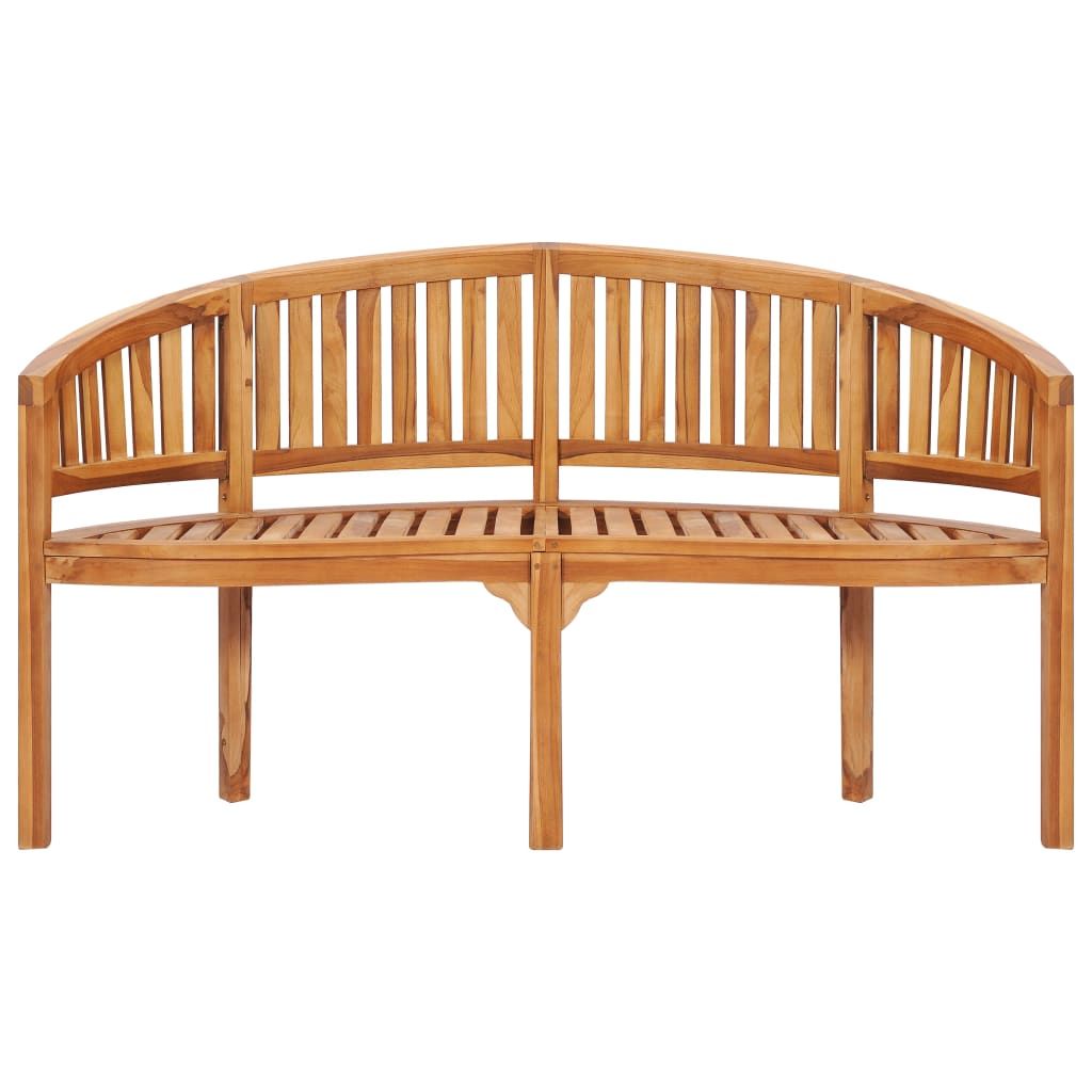 Banana Bench 59.4" Solid Teak Wood