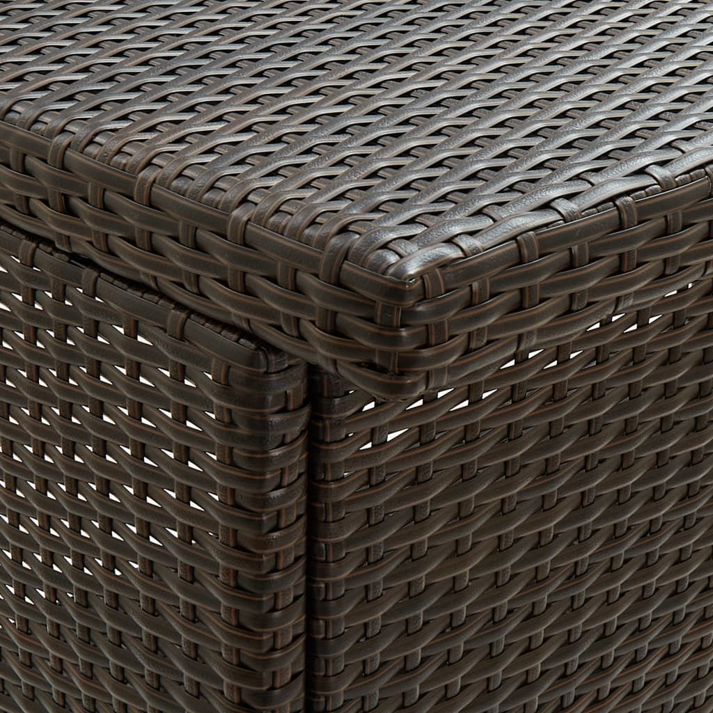 Bar Set Brown PE rattan, steel Large Bar Set Rectangular