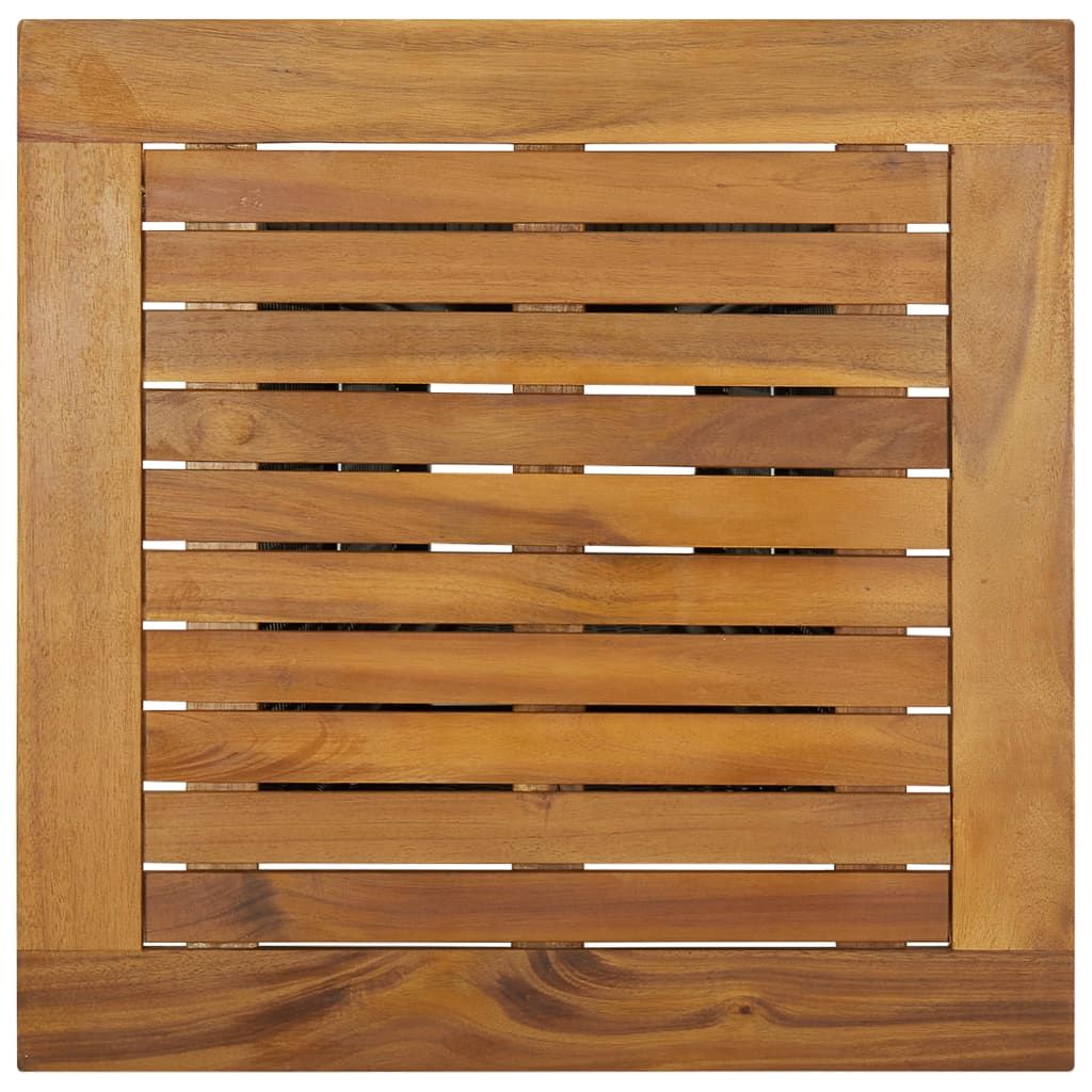 Bar Table Grey PE rattan Medium Durable Bar Table Square