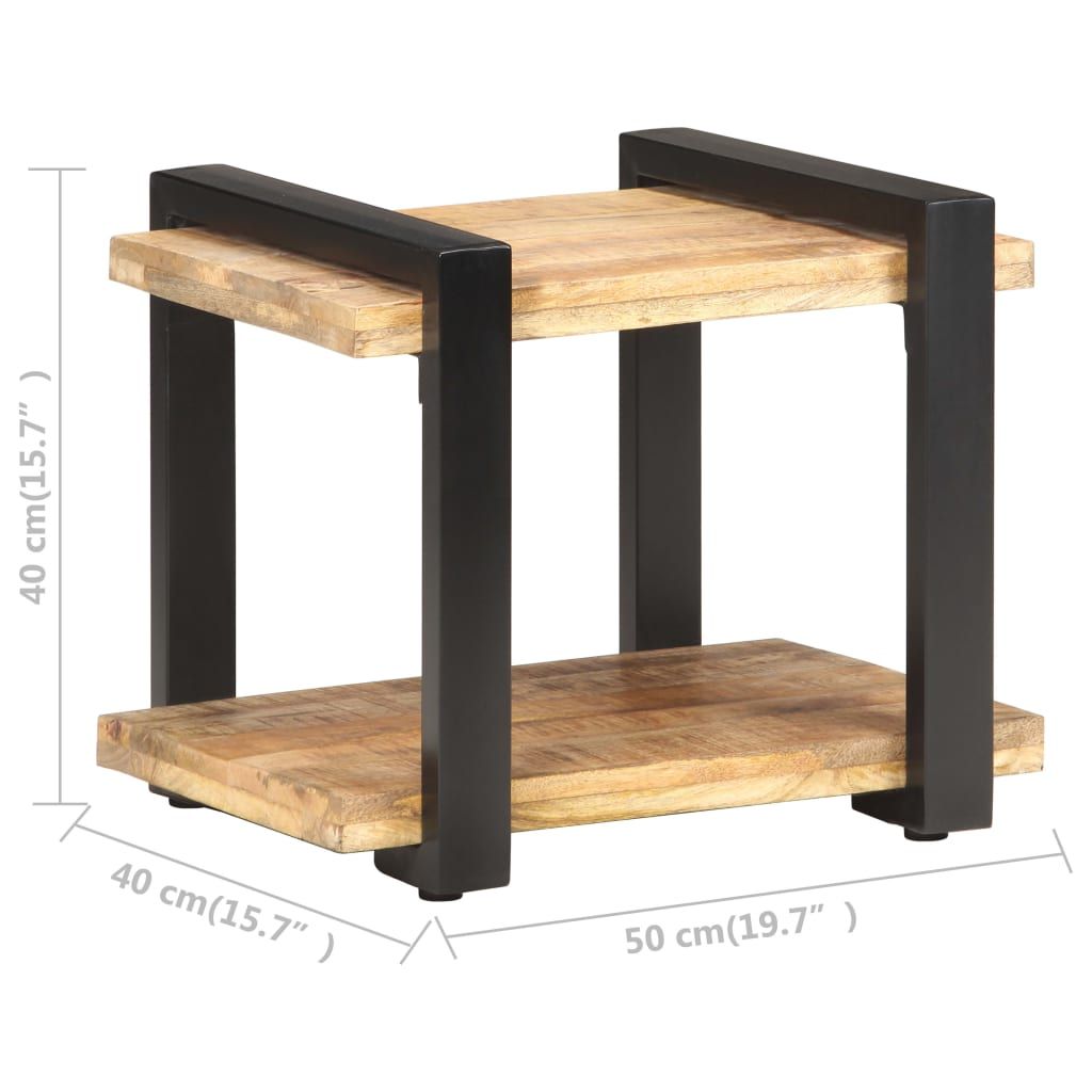 Bedside Cabinet Natural wood Rough mango wood, iron Medium