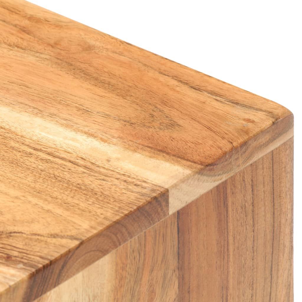 Bedside Cabinet Natural Wood Solid Acacia Wood Small