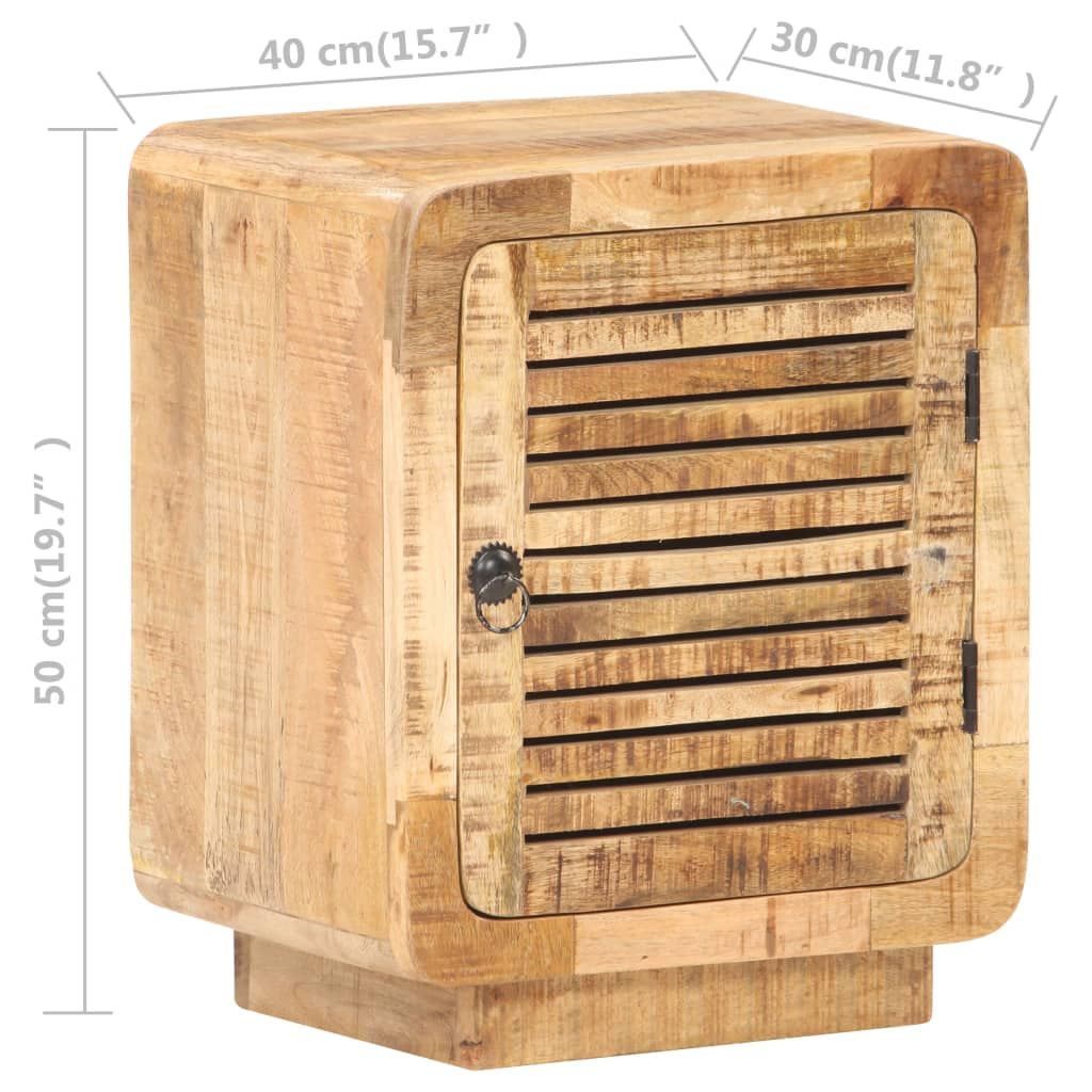 Bedside Cabinet Rough mango wood Medium Bedside Cabinet