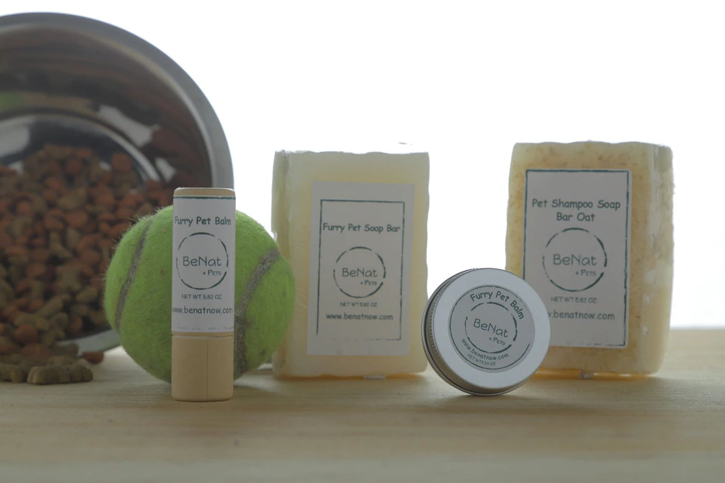 BeNat All-Natural Furry Pet Soap Bar | Organic Lavender, Coconut & Citronella Flea Prevention Dog Shampoo | Calming & Soothing Cleansing Bar for Sensitive Skin & Coat