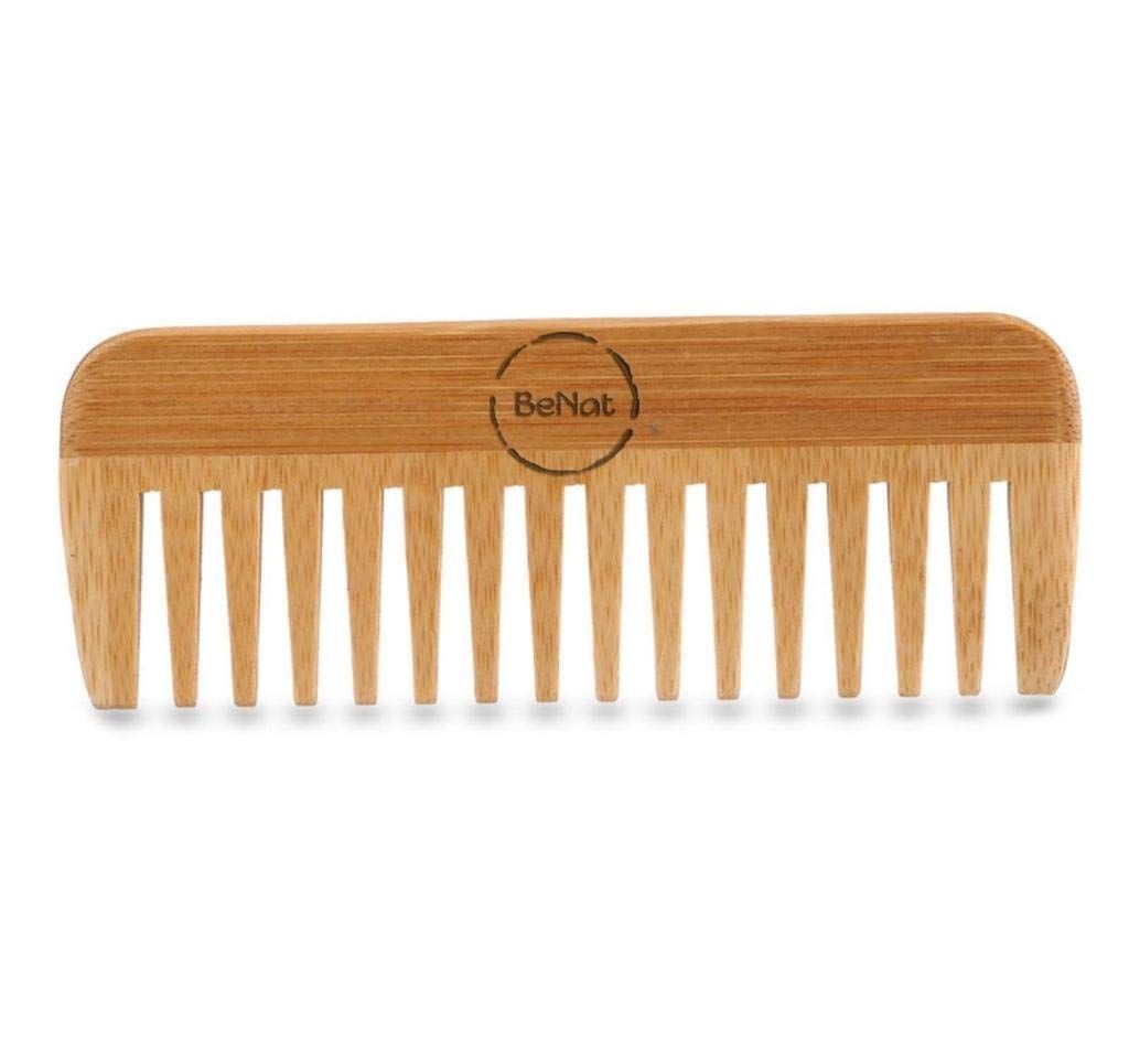 BeNat Premium Eco-Friendly 6-Piece Bamboo Bath Essentials Set - Includes Body Massage Brush, Facial Brush, Detangling Hairbrush & Soap Dish