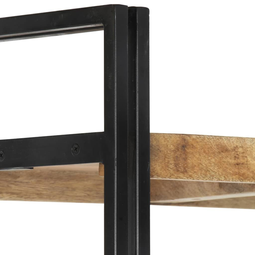Bookcase Natural Mango Wood and Black