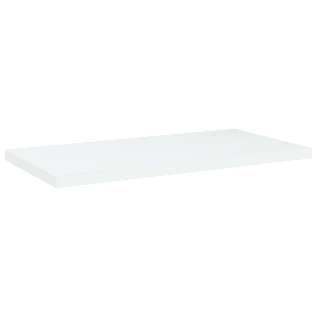 Bookshelf Board Set of 8 White Engineered wood 15.7x7.9x0.6 in