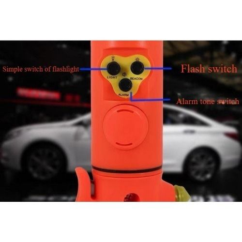 (BT-6118/BT6115)Red/Yellow Multi-functional car safety hammer with Flashlight