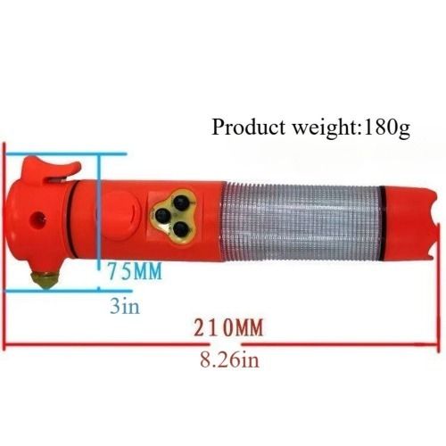 (BT-6118/BT6115)Red/Yellow Multi-functional car safety hammer with Flashlight