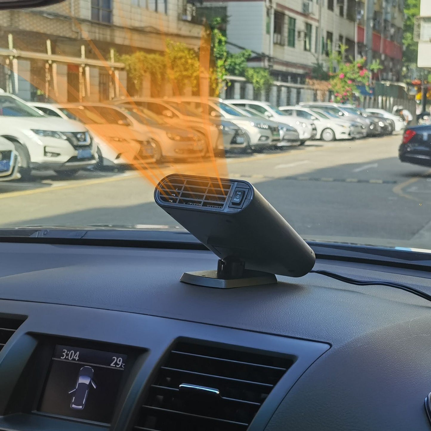 Car Truck Heater Fan - 200W Fast Heating, 360° Adjustable Angle, 24V, Defog Defrost for Travel Camping Transportation