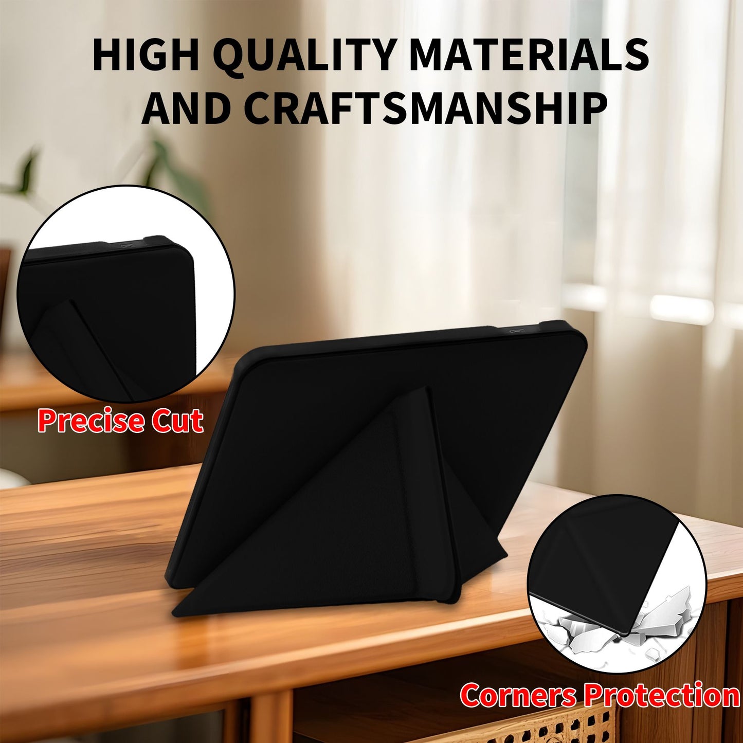Case Compatible with 7 Inch Kobo Libra H2O Ereader(Model: N873, 2019 Release), Includes a Screen Protector - 7" Premium PU Leather Cover with Auto Sleep/Wake, Only Ereader Case
